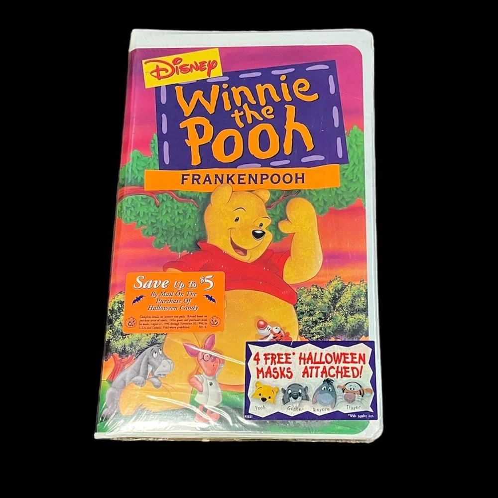 Factory Sealed Disney Store Winnie The Pooh * FrankenPooh VHS Clamshell